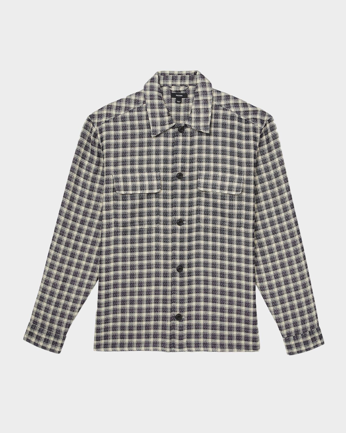 Reiss Men 's Ribona Woven Check Twin Pocket Overshirt | Thumbnail 6 Reiss Men 's Ribona Woven Check Twin Pocket Overshirt | Thumbnail 6