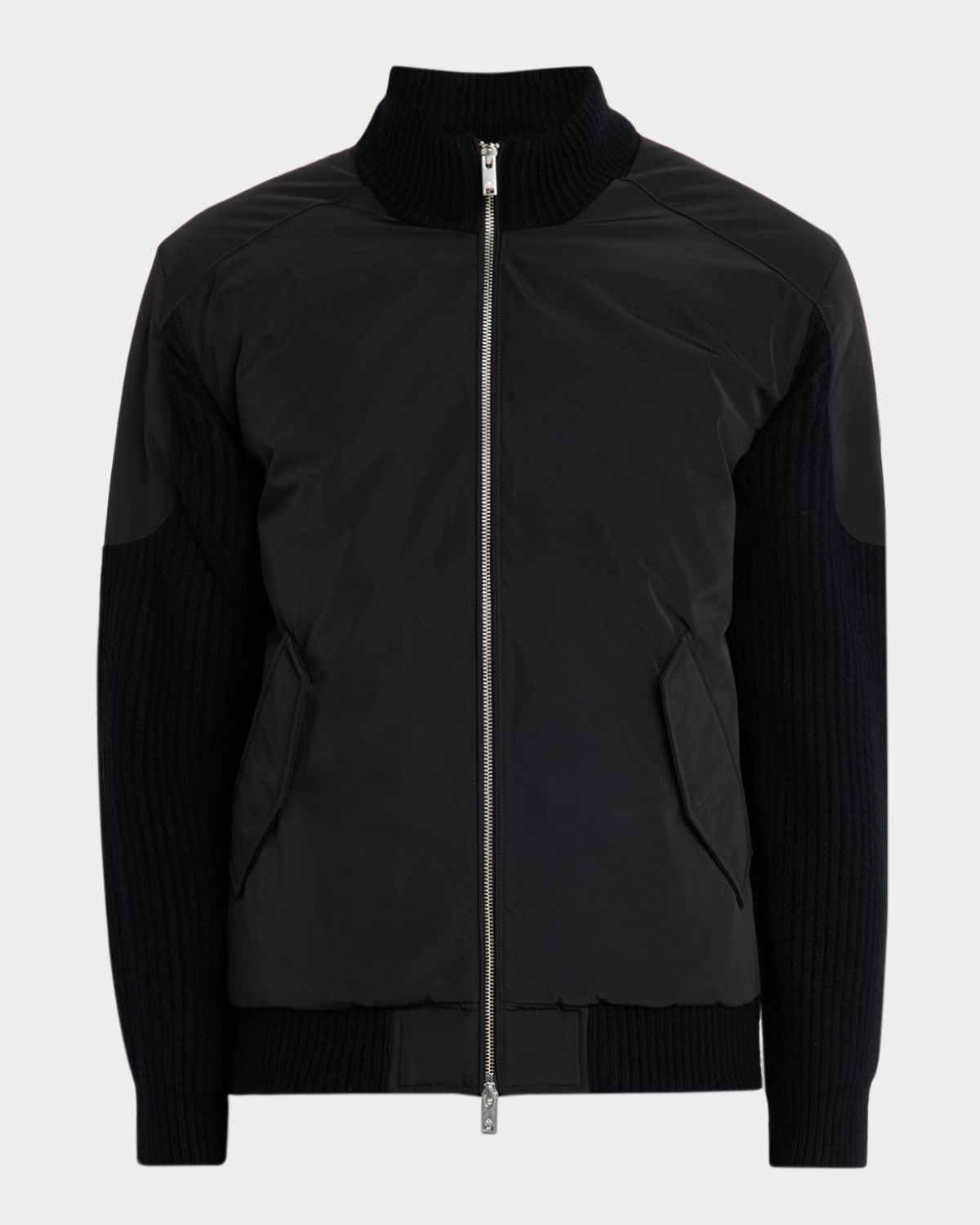 Moose Knuckles Men 's Magnus Knit Hybrid Bomber Jacket