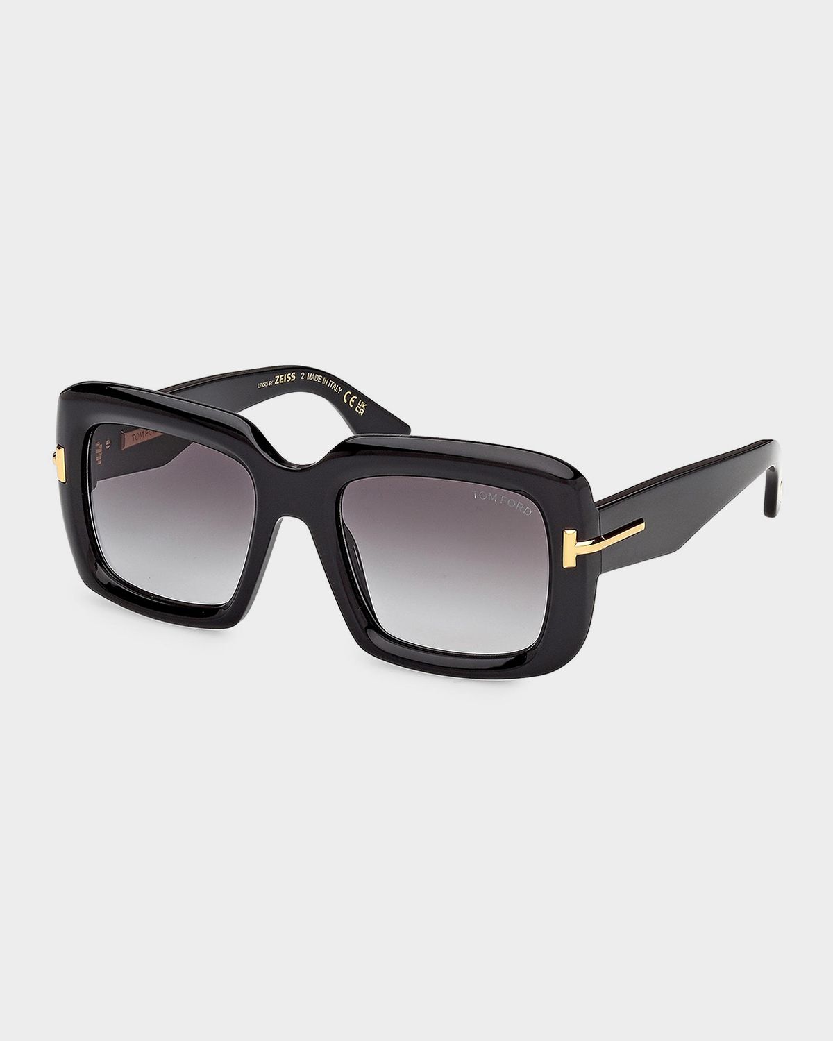 TOM FORD Icon 53mm Acetate Square Sunglasses