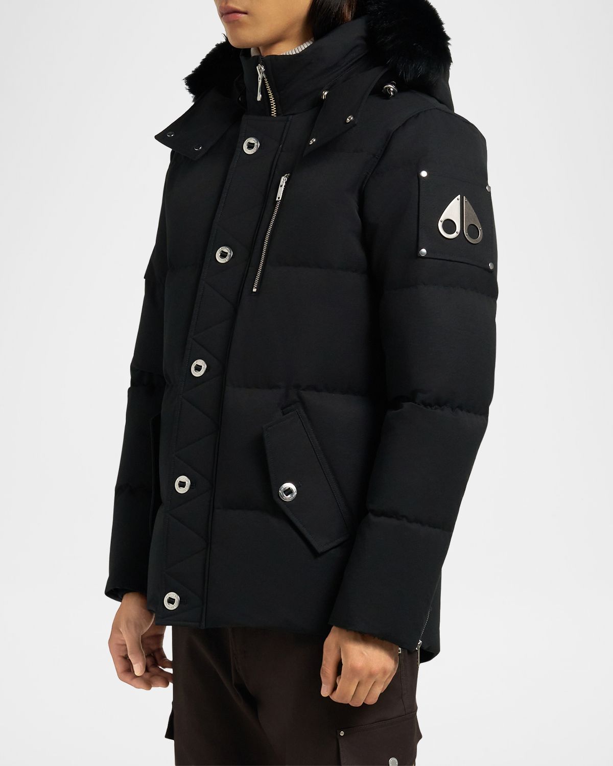 Moose Knuckles Men 's Original Shearling Trim 3Q Jacket | Thumbnail 4 Moose Knuckles Men 's Original Shearling Trim 3Q Jacket | Thumbnail 4