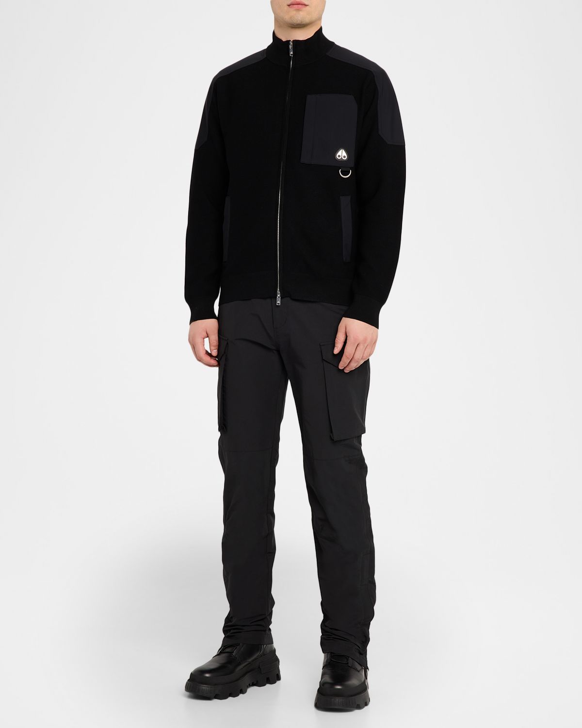 Moose Knuckles Men 's Elowan Full-Zip Sweater