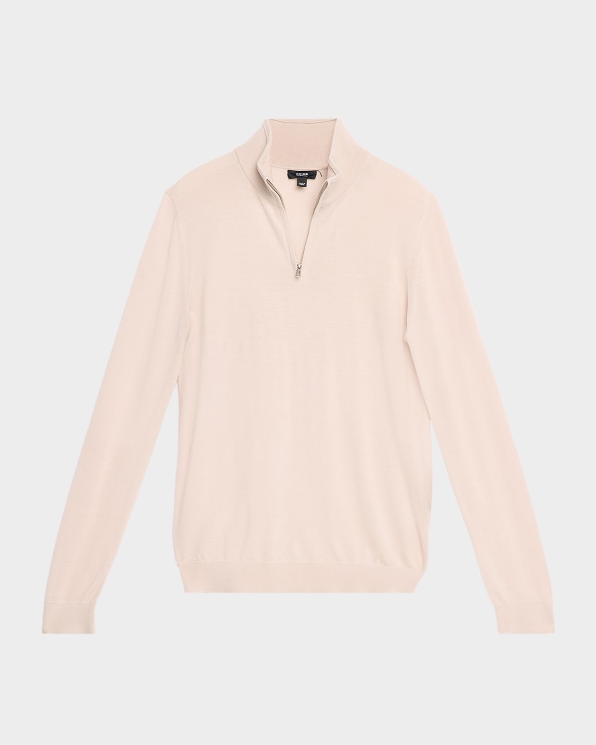 Reiss Men 's Blackhall Merino Wool Funnel Neck Half-Zip Sweater