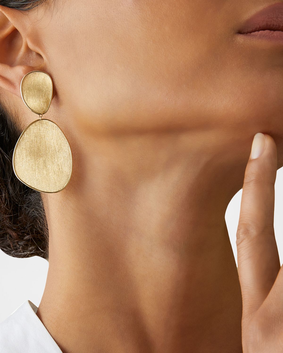 Marco Bicego Lunaria 18K Yellow Gold Double Drop Earrings