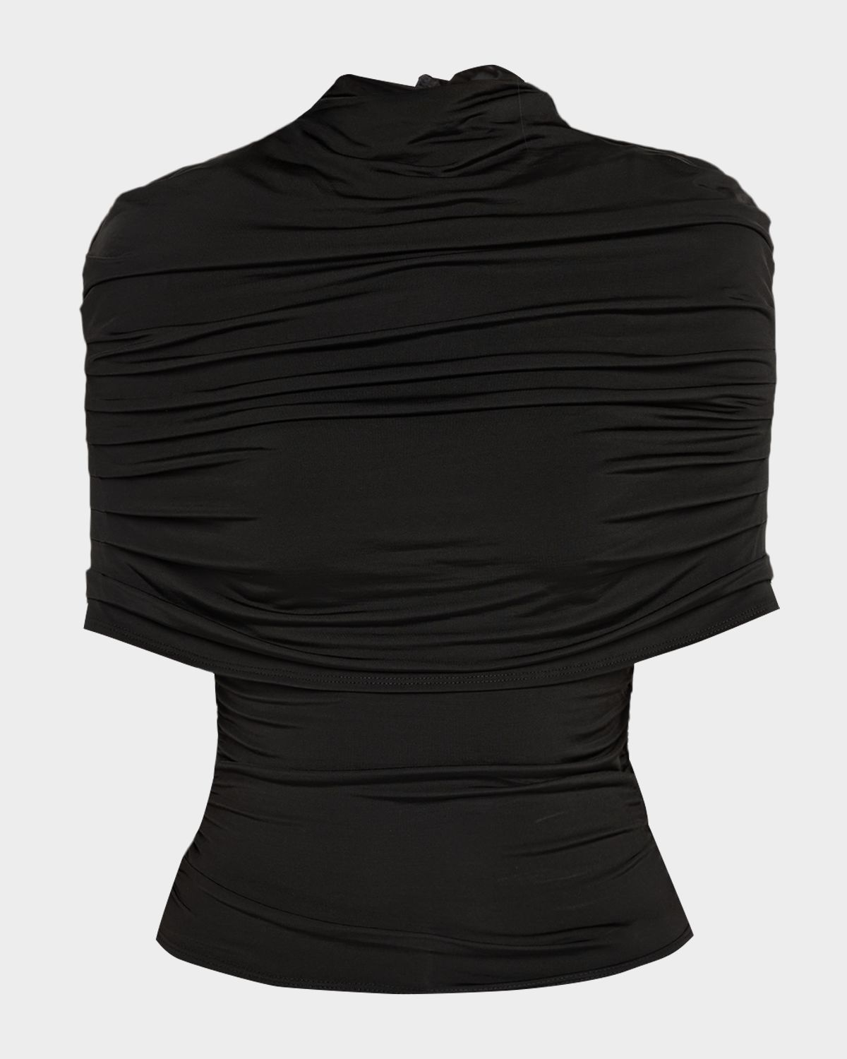 LAPOINTE Mock-Neck Ruched Jersey Top | Thumbnail 6 LAPOINTE Mock-Neck Ruched Jersey Top | Thumbnail 6