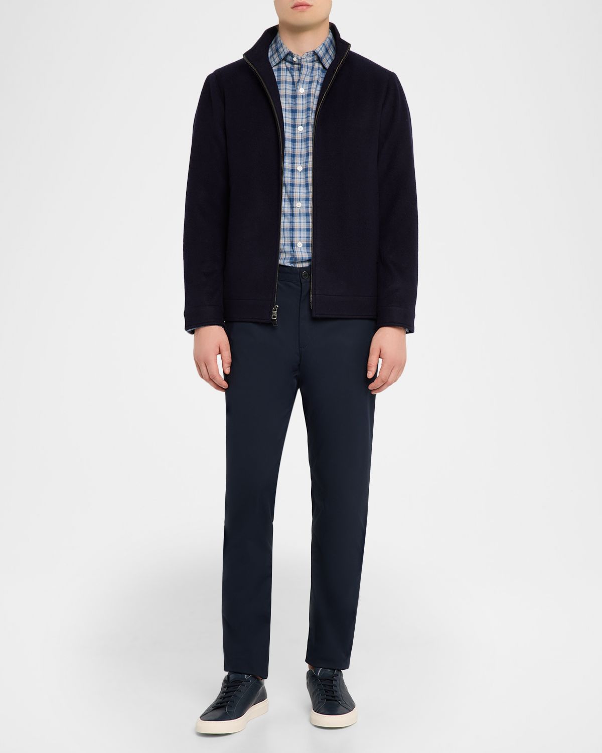 Peter Millar Men 's Whitecap Flannel Performance Sport Shirt