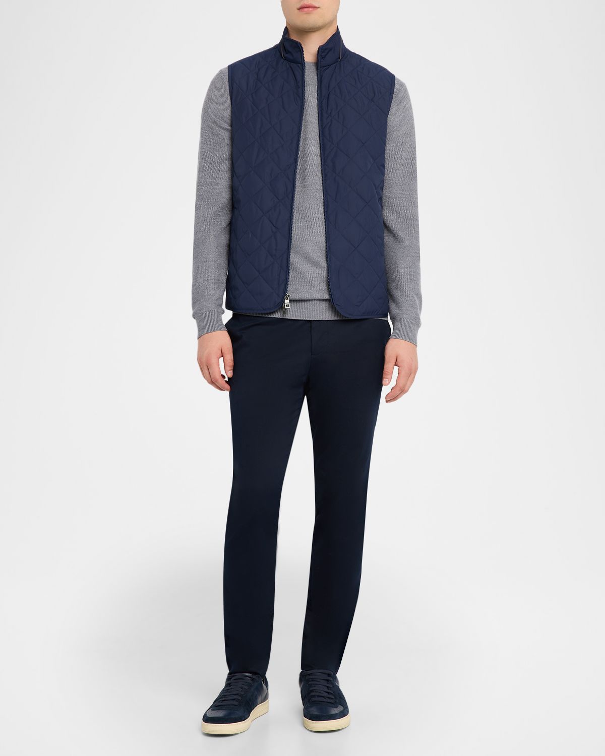 Peter Millar Men 's Essex Quilted Stand-Collar Vest | Thumbnail 5 Peter Millar Men 's Essex Quilted Stand-Collar Vest | Thumbnail 5