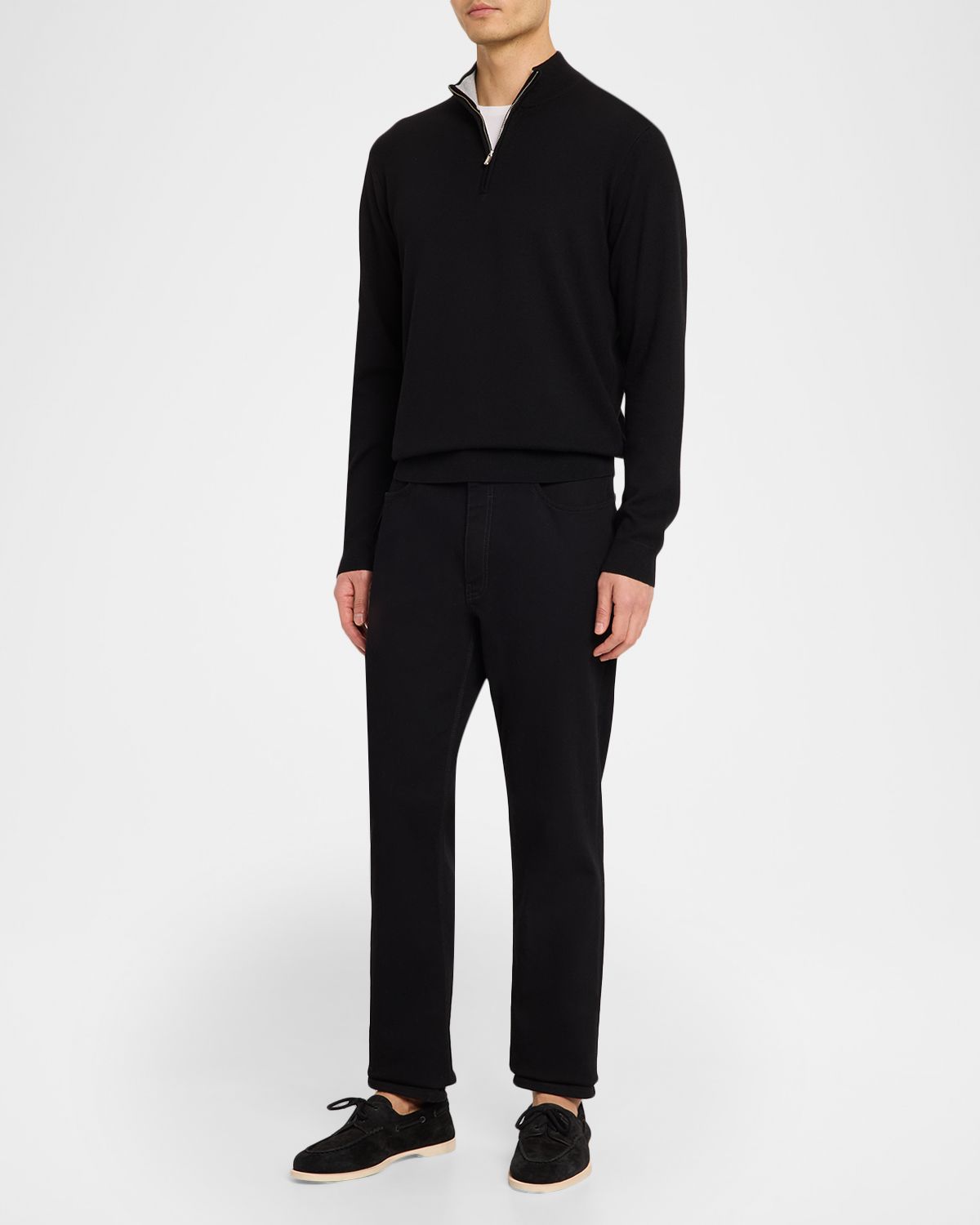 Peter Millar Men 's Coolspun ite Cotton Quarter-Zip Sweater