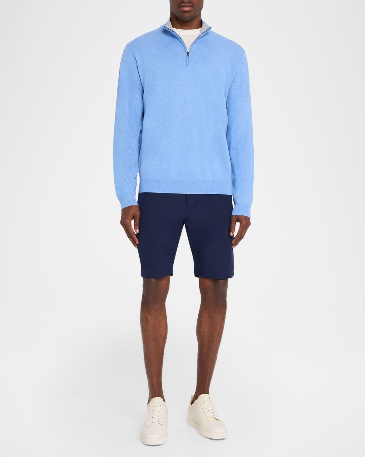 Peter Millar Men 's Coolspun Lite Cotton Quarter-Zip Sweater | Thumbnail 5