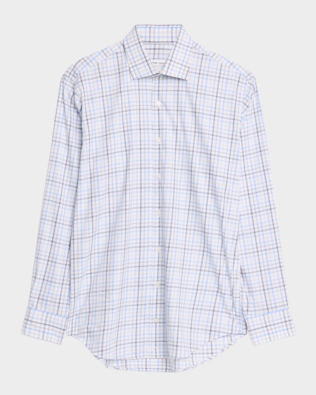 Peter Millar Men 's Warren Crown Lite Cotton-Stretch Plaid Sport Shirt
