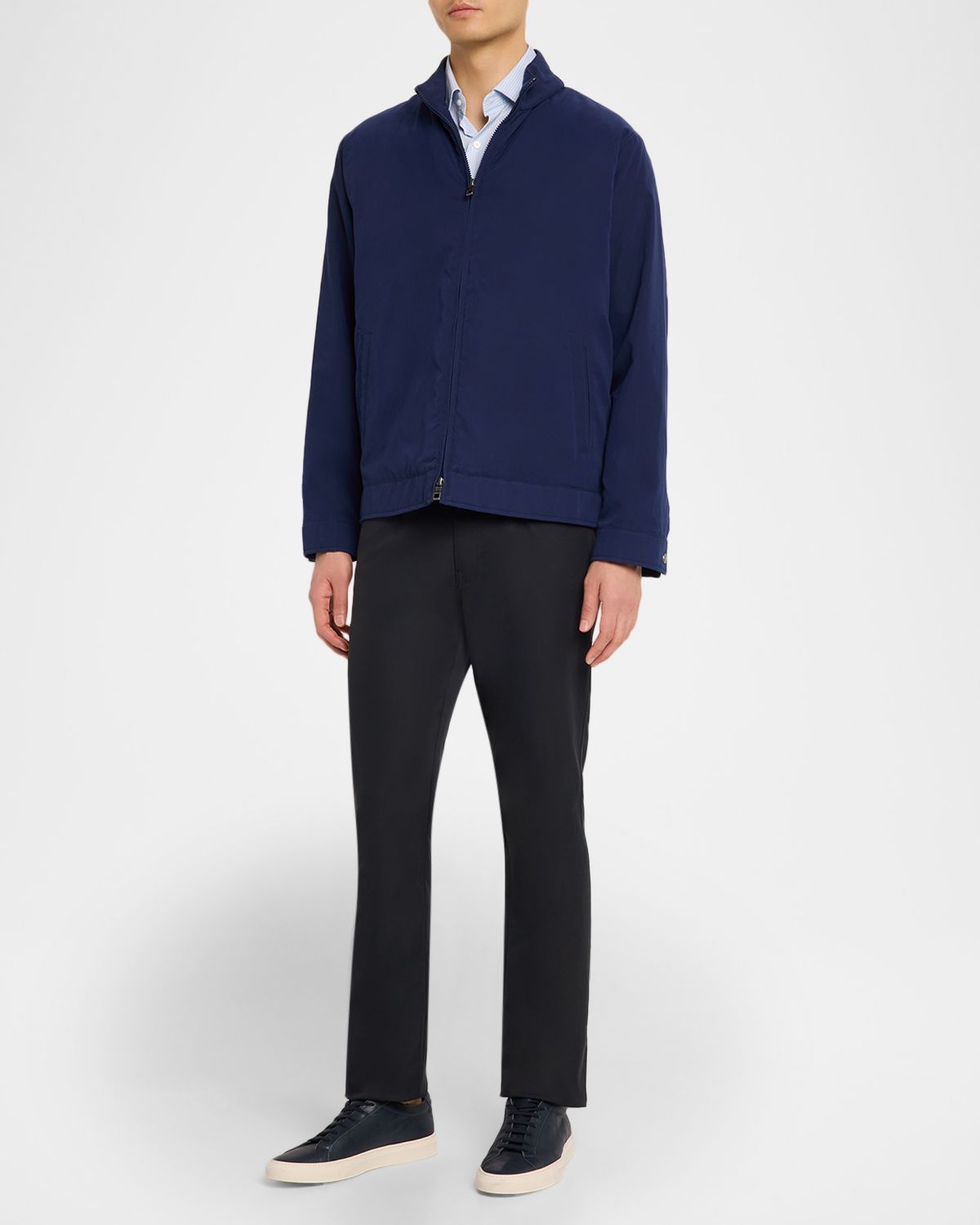 Peter Millar Men 's Conway Crown Lite Micro-Plaid Stretch Cotton Sport Shirt