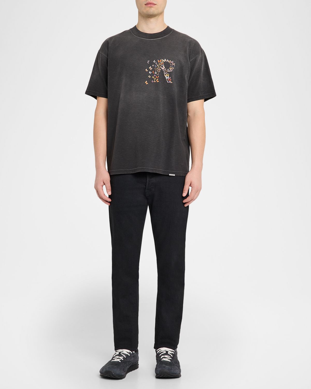 REPRESENT Men 's Monarch Logo Cotton Boxy Fit T-Shirt