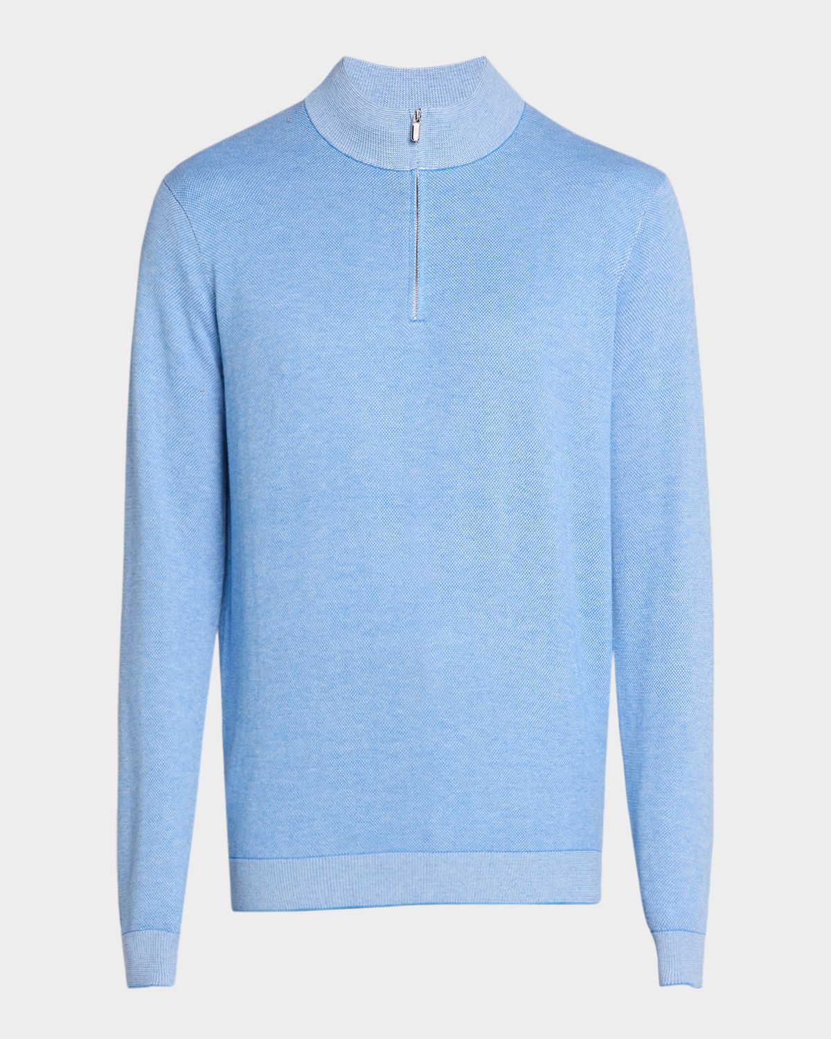 Peter Millar Men 's Coolspun Lite Birdseye-Knit Quarter-Zip Sweater