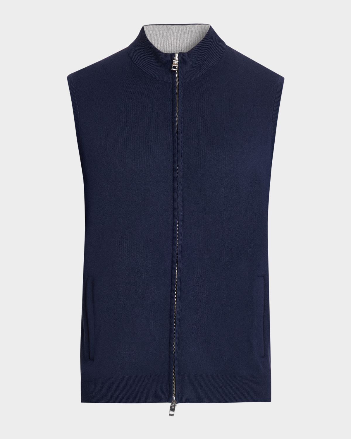 Peter Millar Men 's Coolspun Lite Full-Zip Sweater Vest