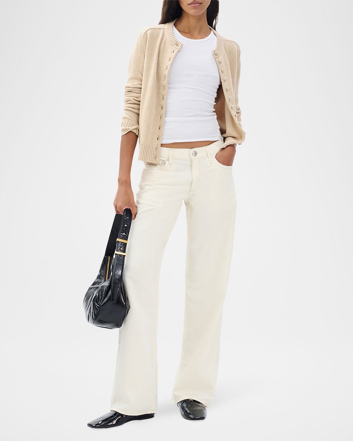 Rag & Bone Featherweight Saige Relaxed Straight Jeans