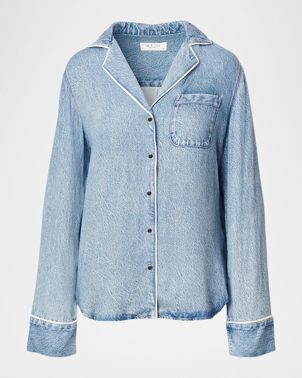 Rag & Bone rb Miramar Slink Long-Sleeve Lounge Shirt