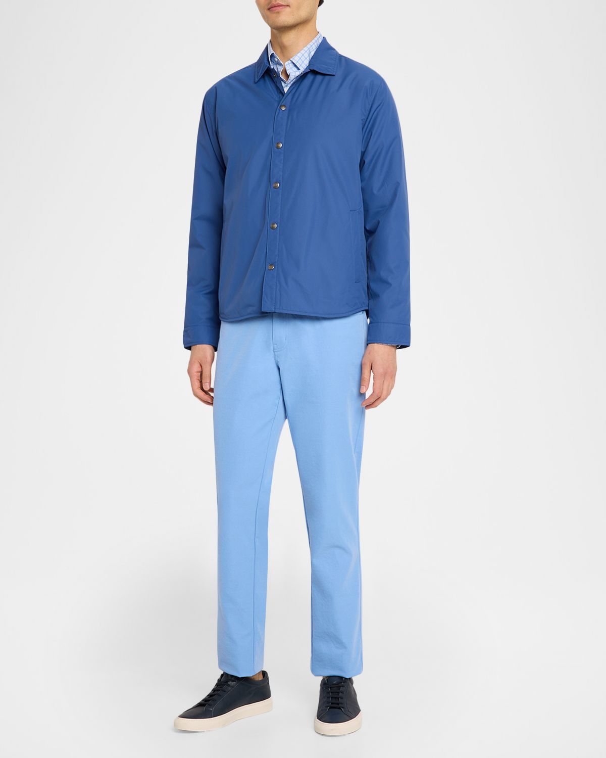 Peter Millar Men 's Calvin Crown Lite Plaid Stretch Cotton Sport Shirt