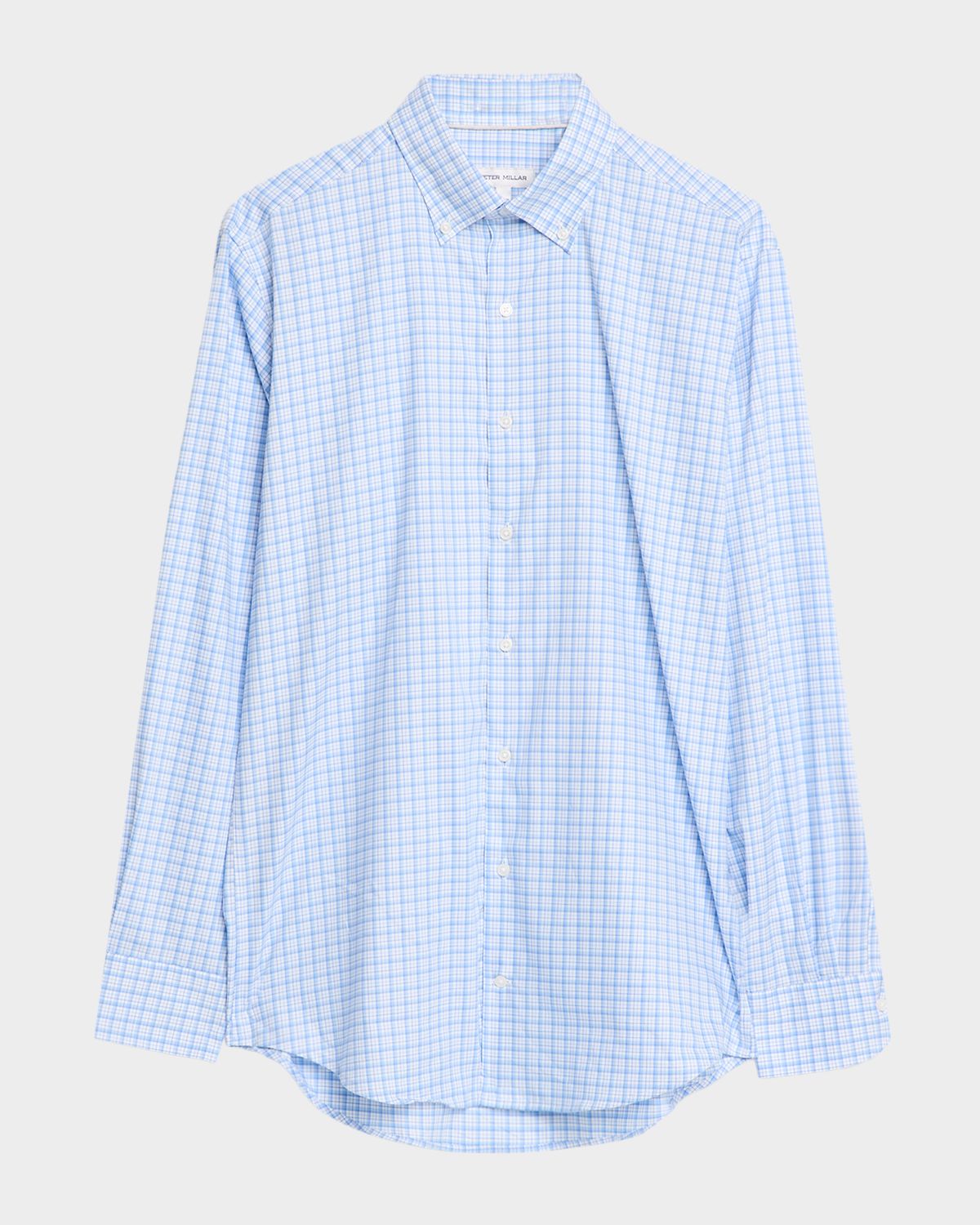 Peter Millar Men 's Calvin Crown Lite Plaid Stretch Cotton Sport Shirt | Thumbnail 6 Peter Millar Men 's Calvin Crown Lite Plaid Stretch Cotton Sport Shirt | Thumbnail 6