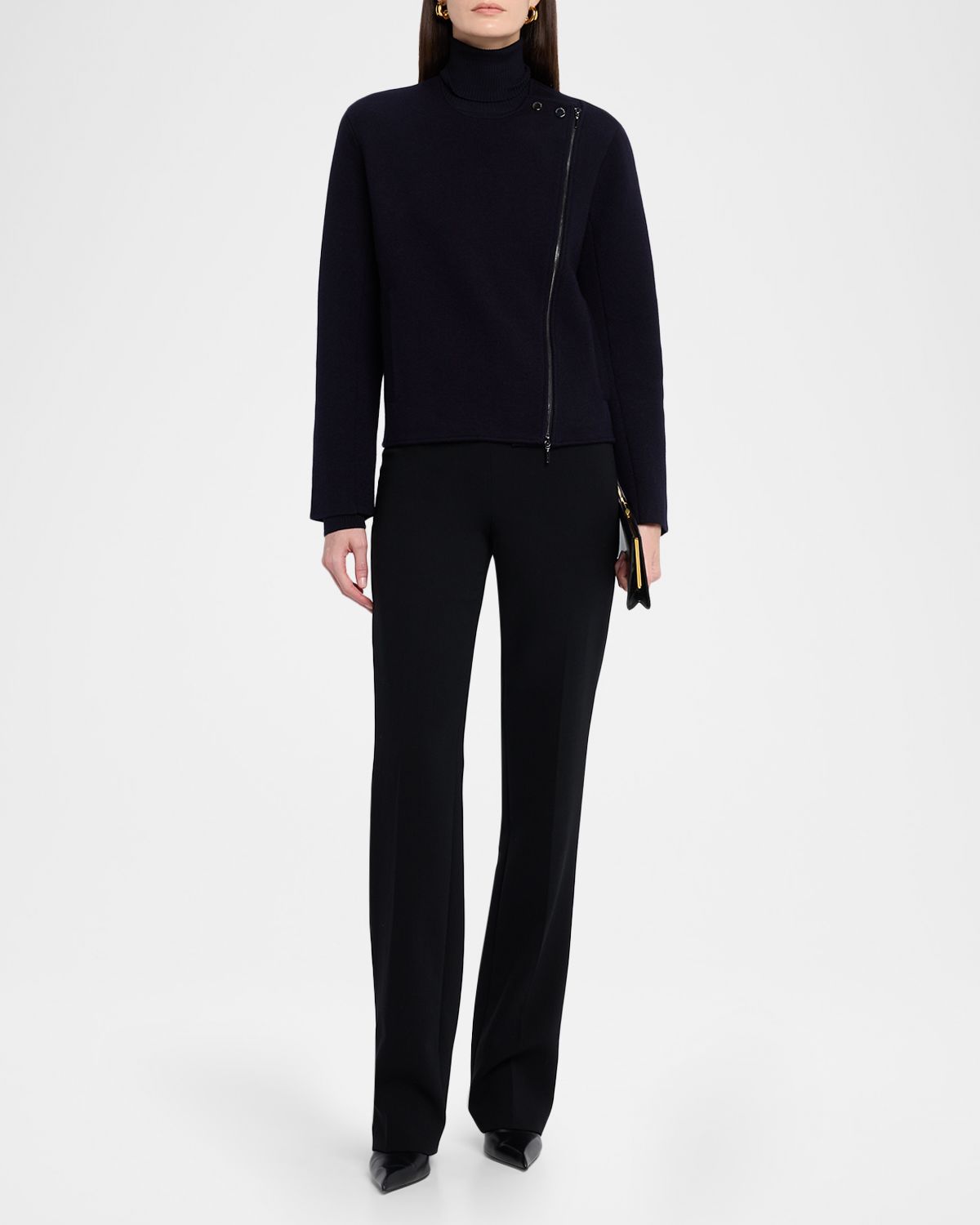 Emporio Armani Turtleneck Blouson Wool Jacket | Thumbnail 5 Emporio Armani Turtleneck Blouson Wool Jacket | Thumbnail 5