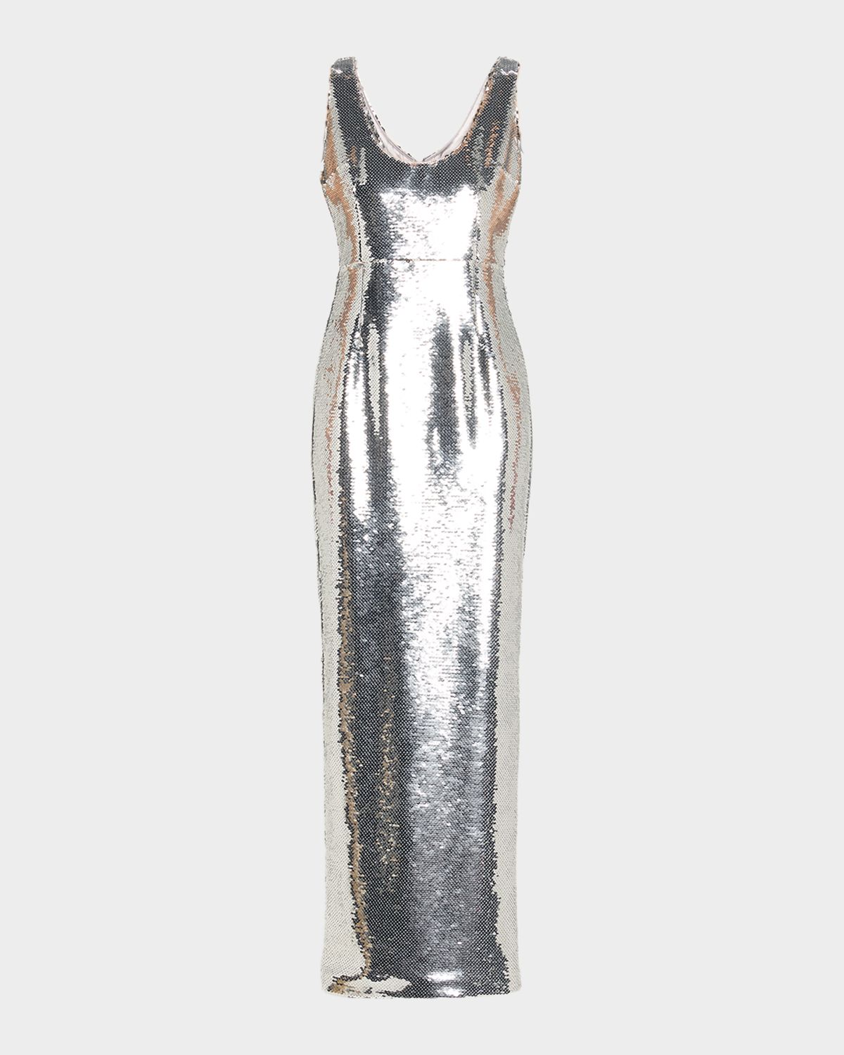The New Arrivals by Ilkyaz Ozel Manu Sleeveless Sequin Column Gown