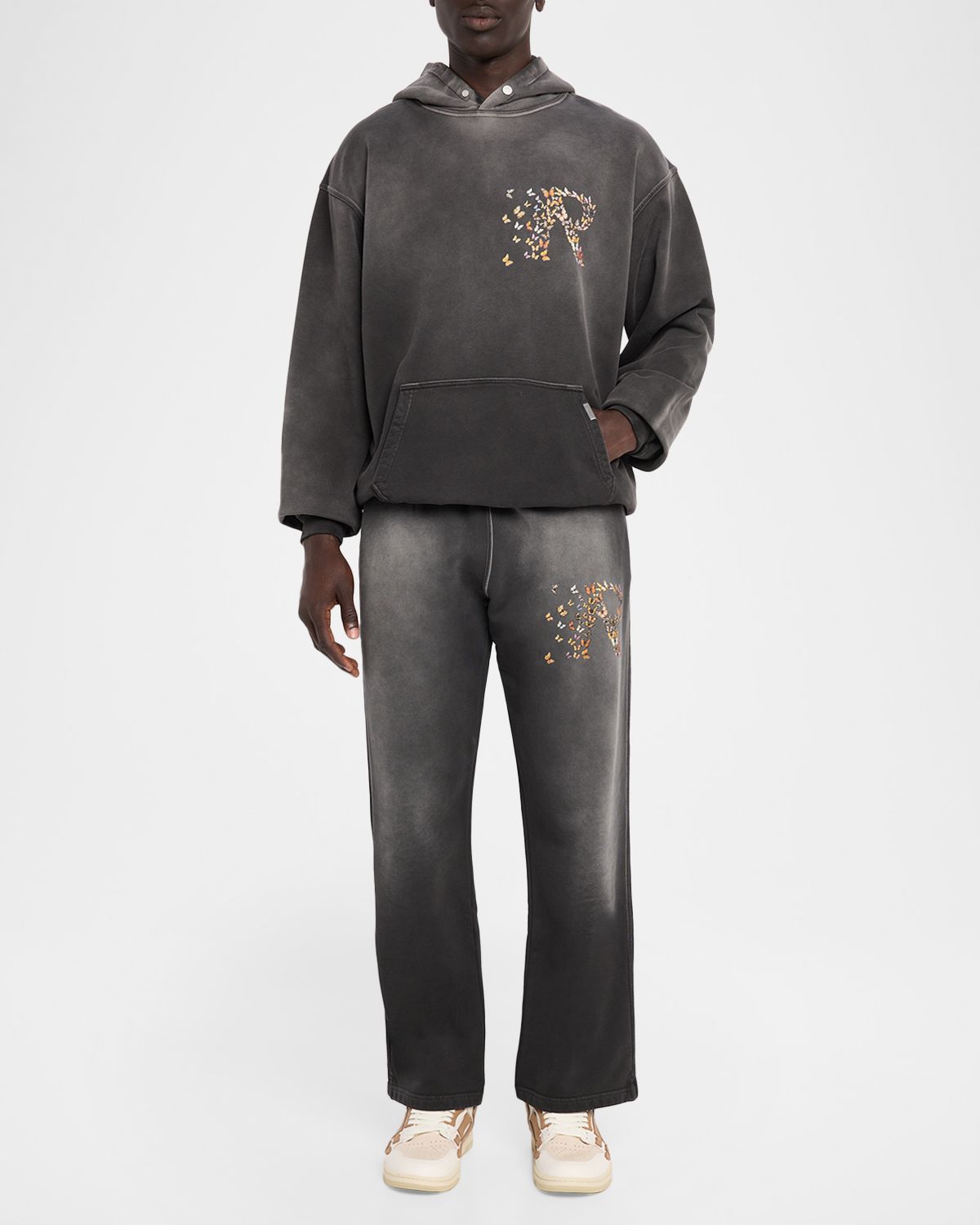REPRESENT Men 's Butterfly Initial Cotton Sweatpants