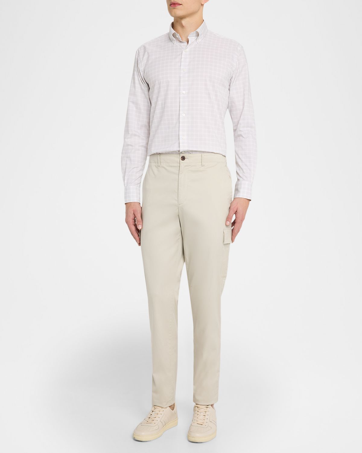 Peter Millar Men 's Douglas Crown Lite Cotton-Stretch Plaid Sport Shirt