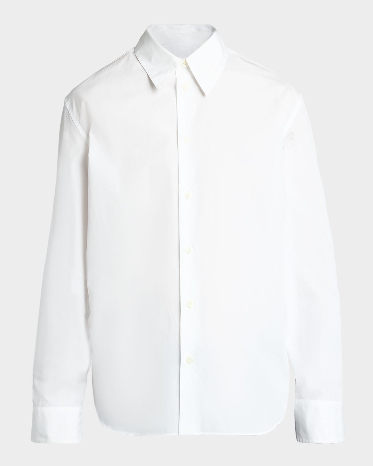 Jil Sander Men 's Monday Cotton Poplin Point-Collar Sport Shirt