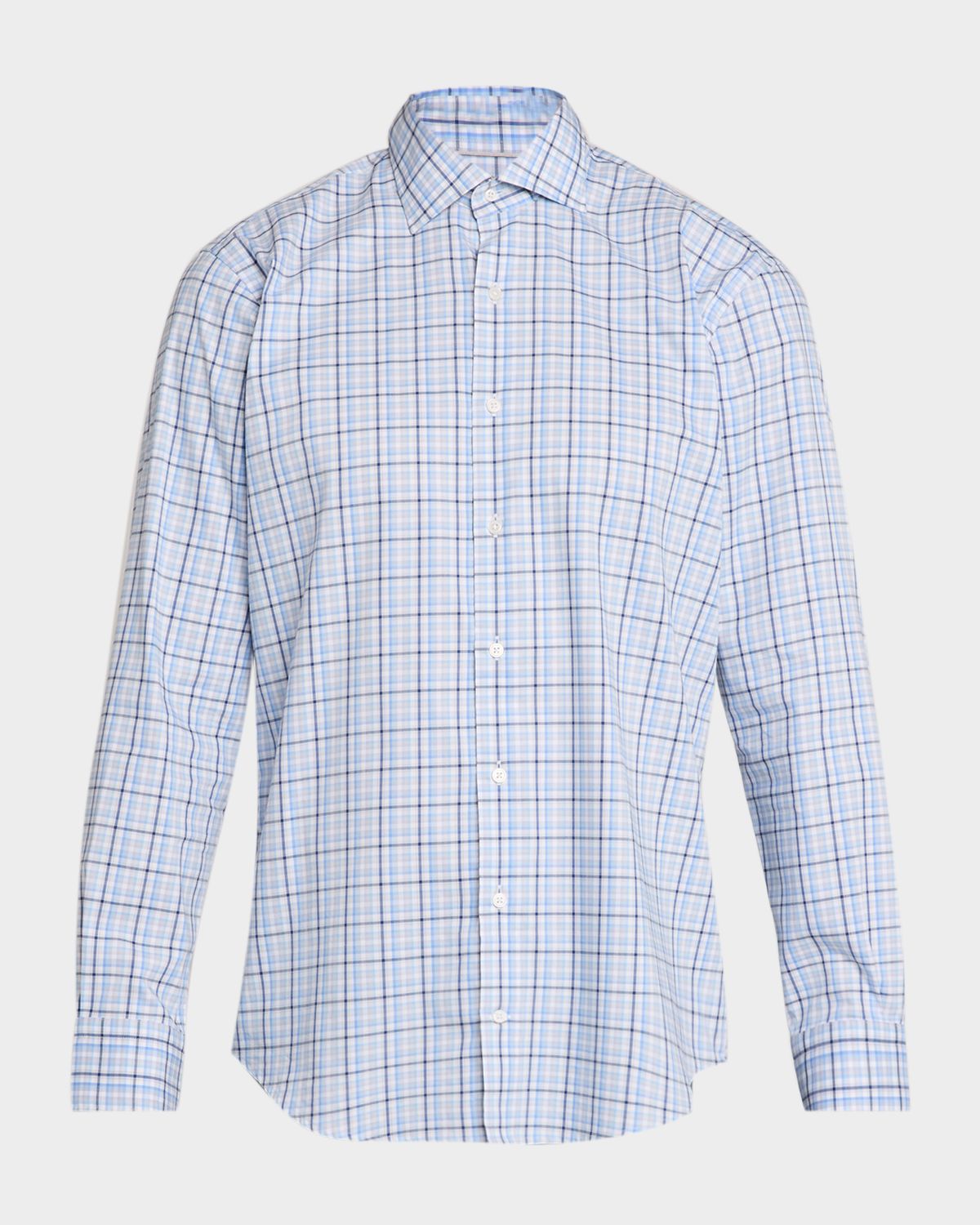 Peter Millar en 's Simon Crown Lite Plaid Stretch Cotton Sport Shirt