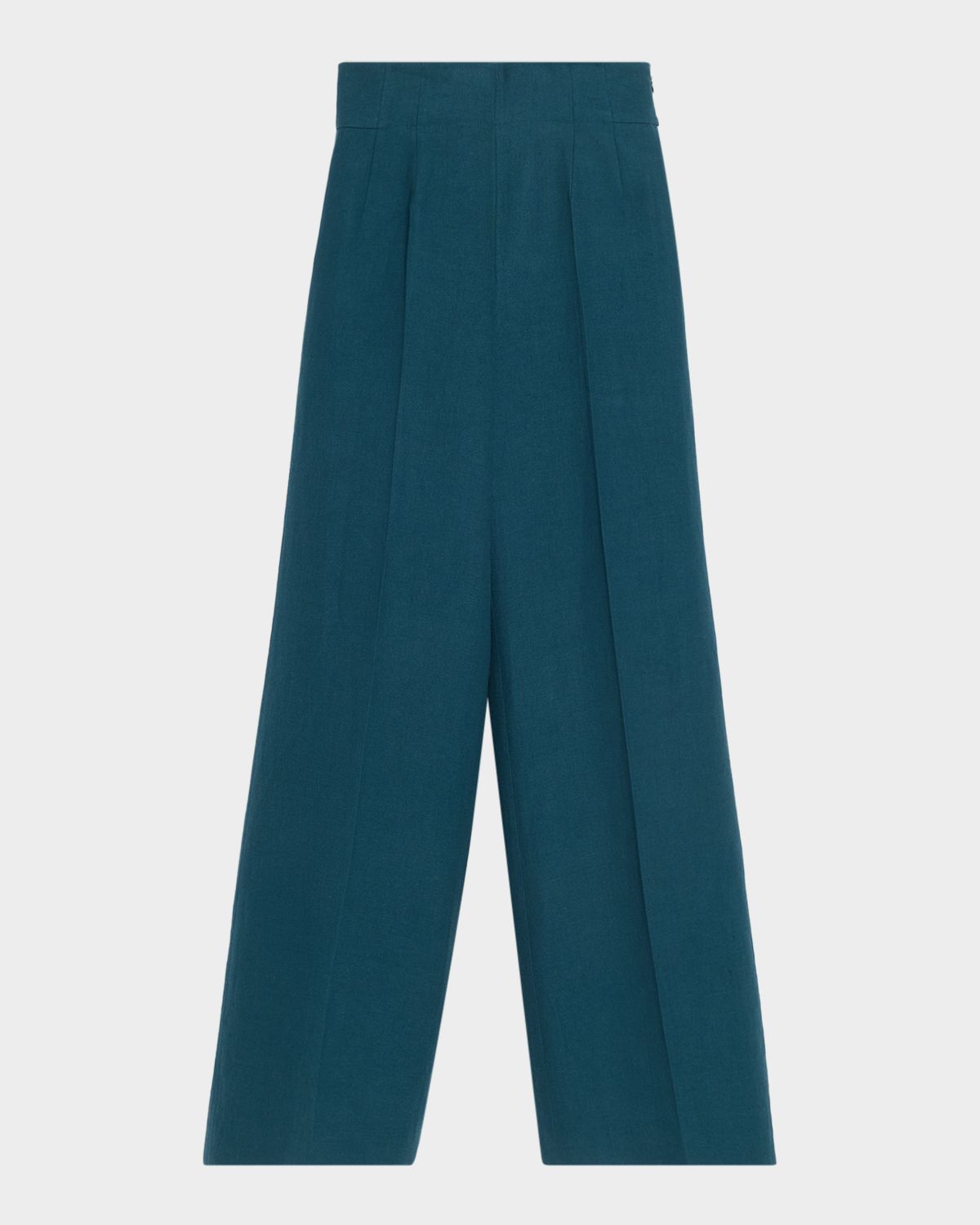 Akris Linen-Wool Wide-Leg Trousers