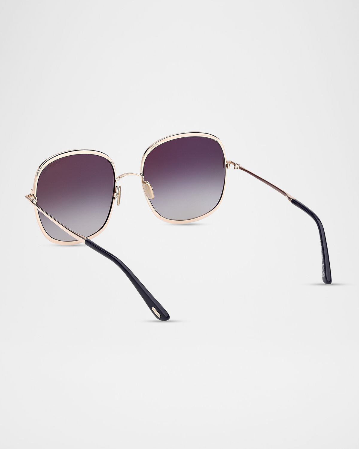 TOM FORD Sofia 57mm Metal Round Sunglasses | Thumbnail 5 TOM FORD Sofia 57mm Metal Round Sunglasses | Thumbnail 5