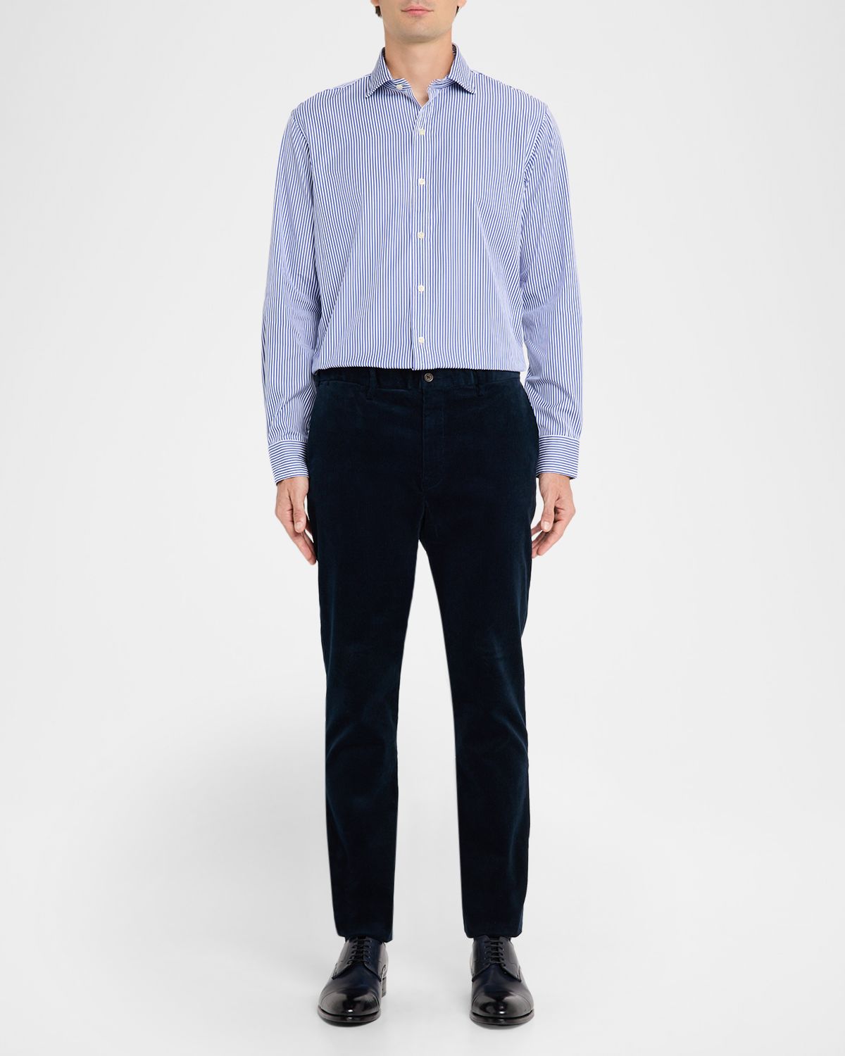 Polo Ralph Lauren Men 's Classic Fit Stripe Poplin Sport Shirt