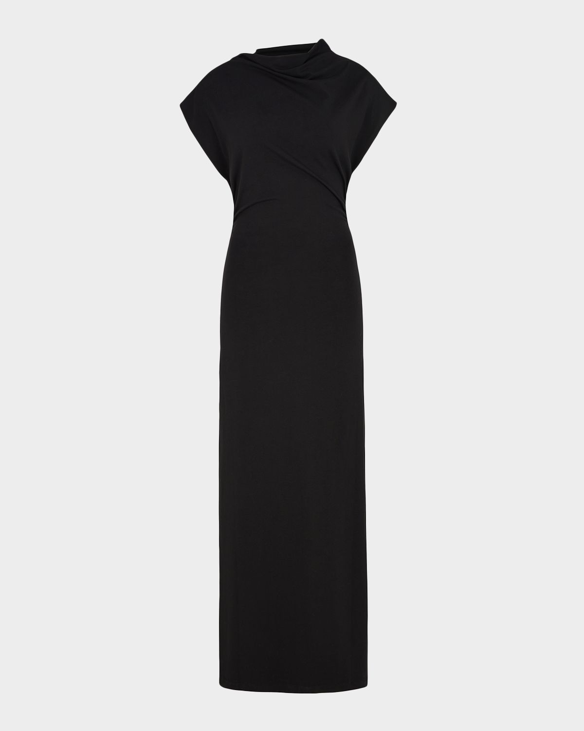 Akyn Studio Lola Asymmetric Fitted Maxi Dress