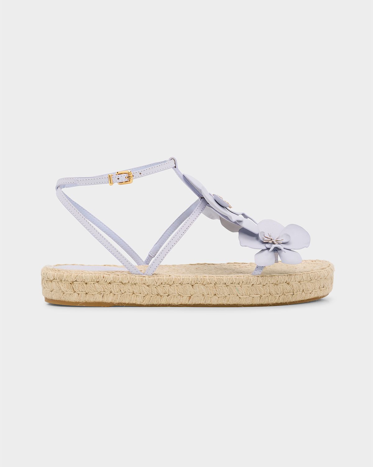 Zimmermann Orchid Leather Espadrille Sandals