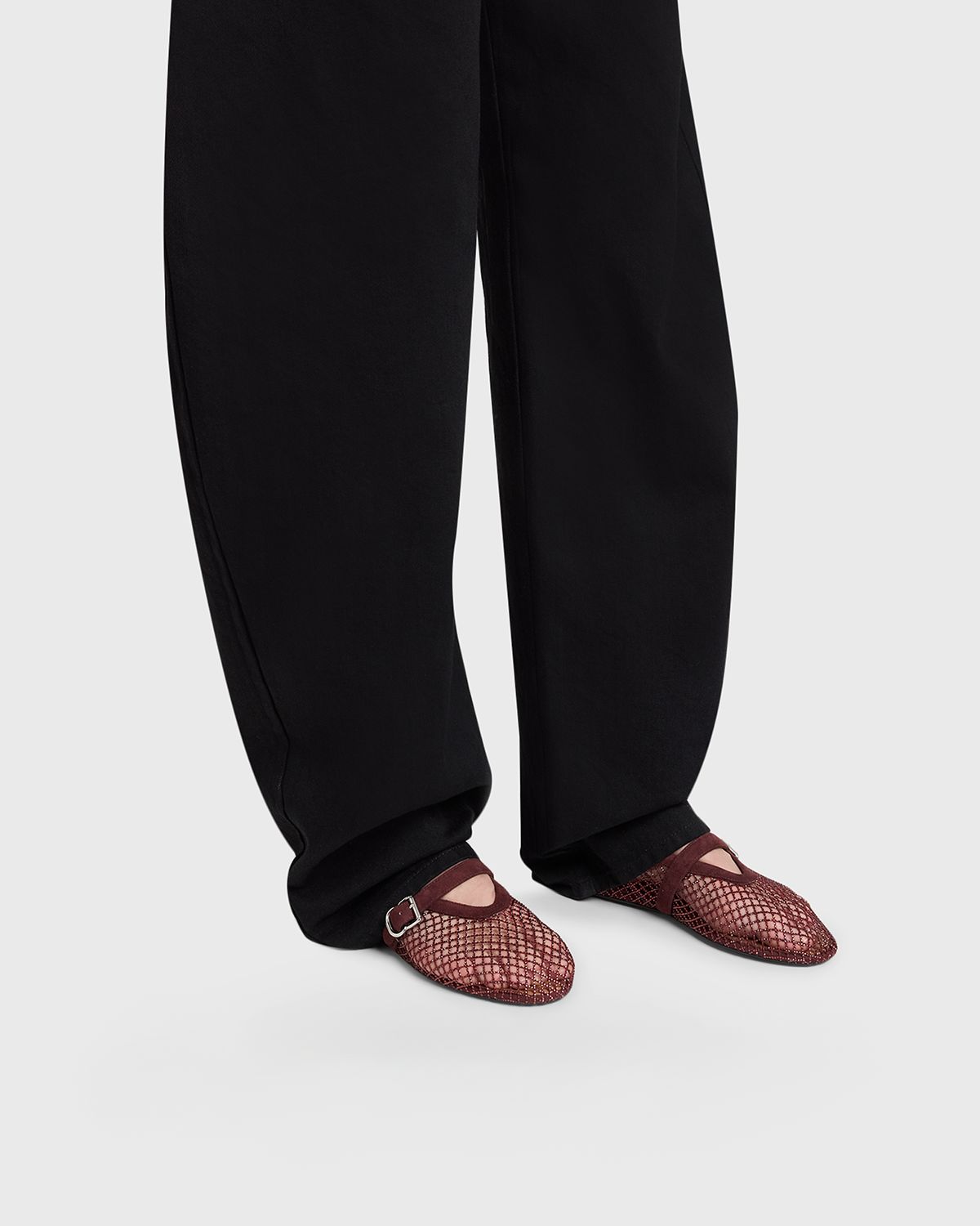 ALAIA Crystal Mesh Ballet Flats | Thumbnail 6