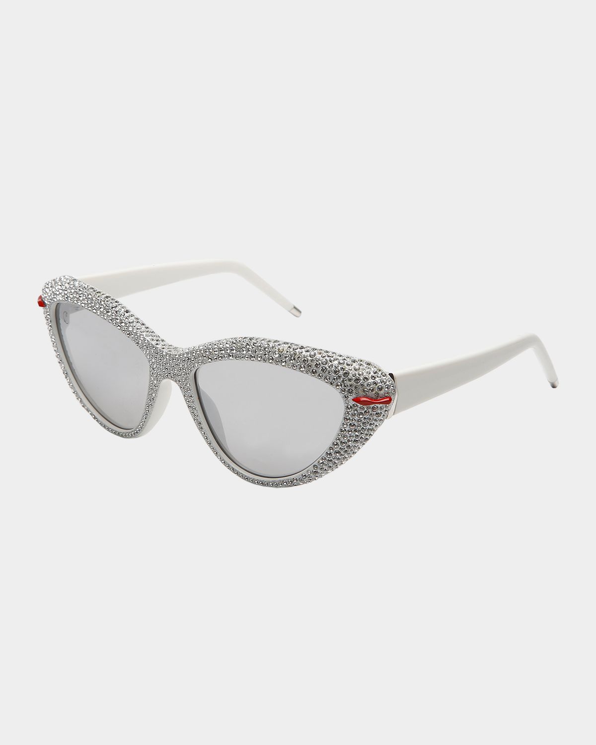 Christian Louboutin Diamond Kate 56mm Cat-Eye Sunglasses