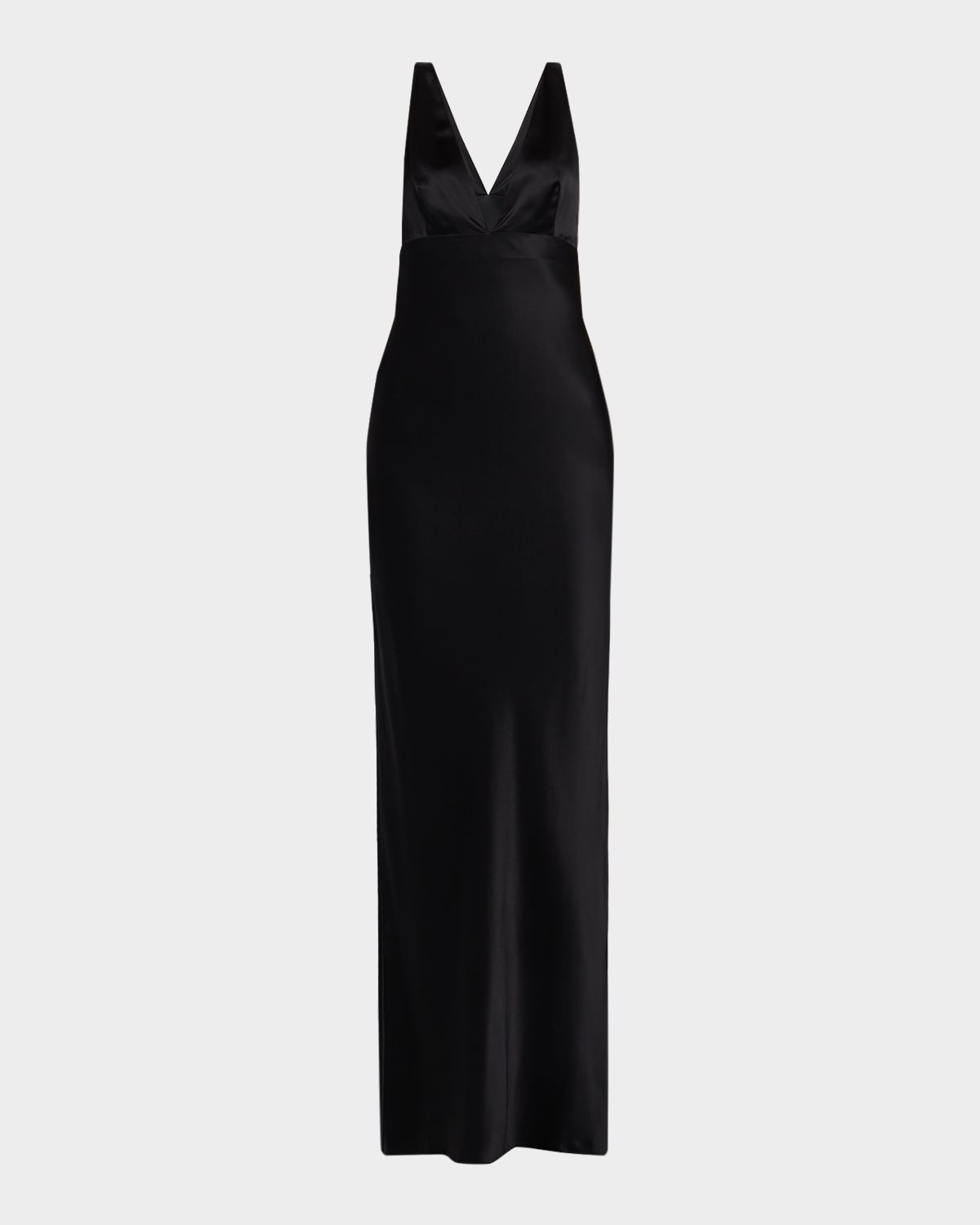 Nili Lotan Bionca Empire-Waist Sleeveless Silk Bias Maxi Dress