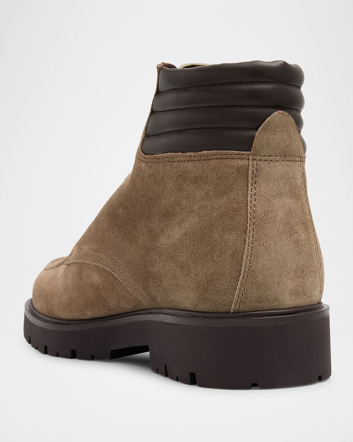 Vince Men 's Leonard Suede & Leather Lug-Sole Ankle Boots