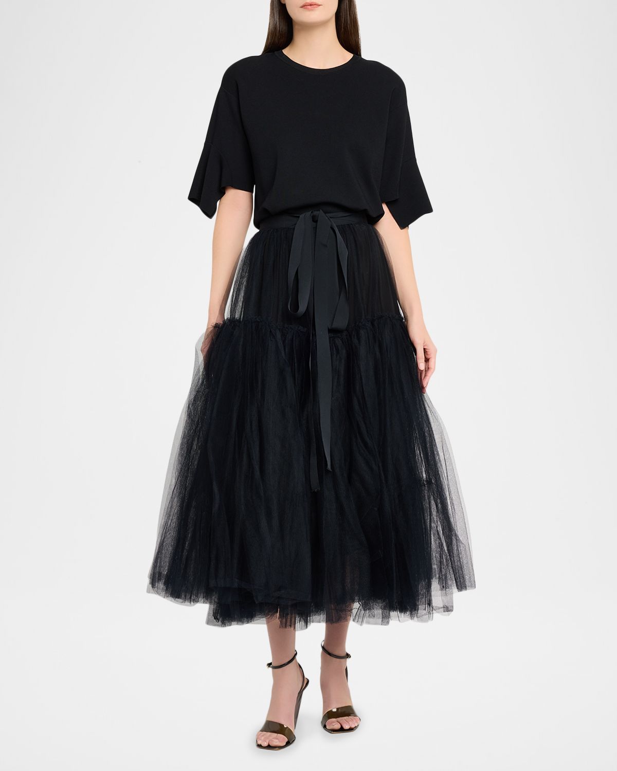 Erdem Tulle Full Midi Skirt
