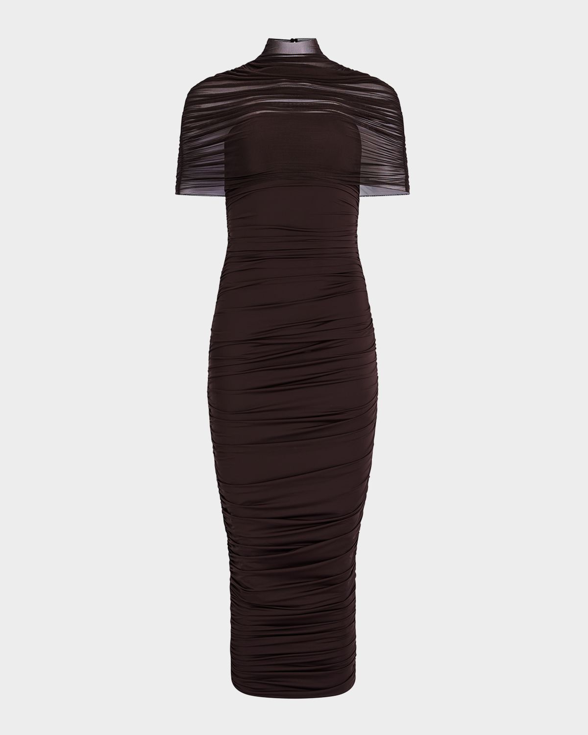 SEROYA Roberta Ruched Midi Dress