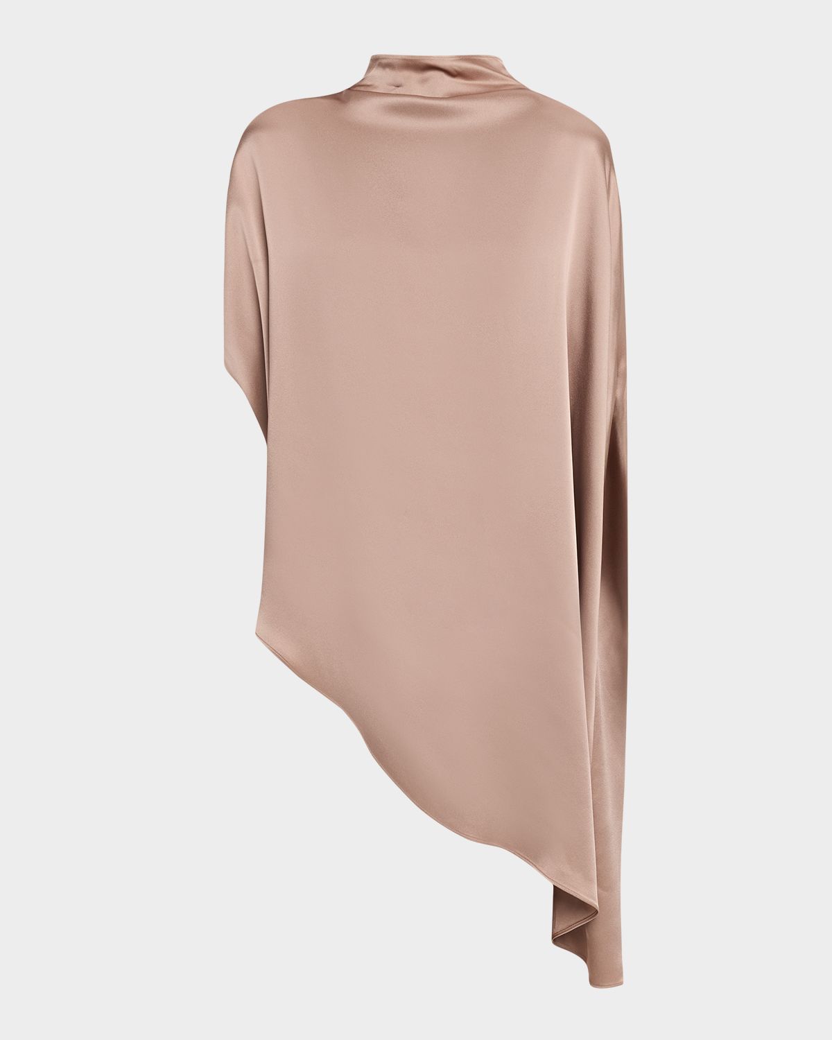 LAPOINTE Satin Asymmetric Cape Top