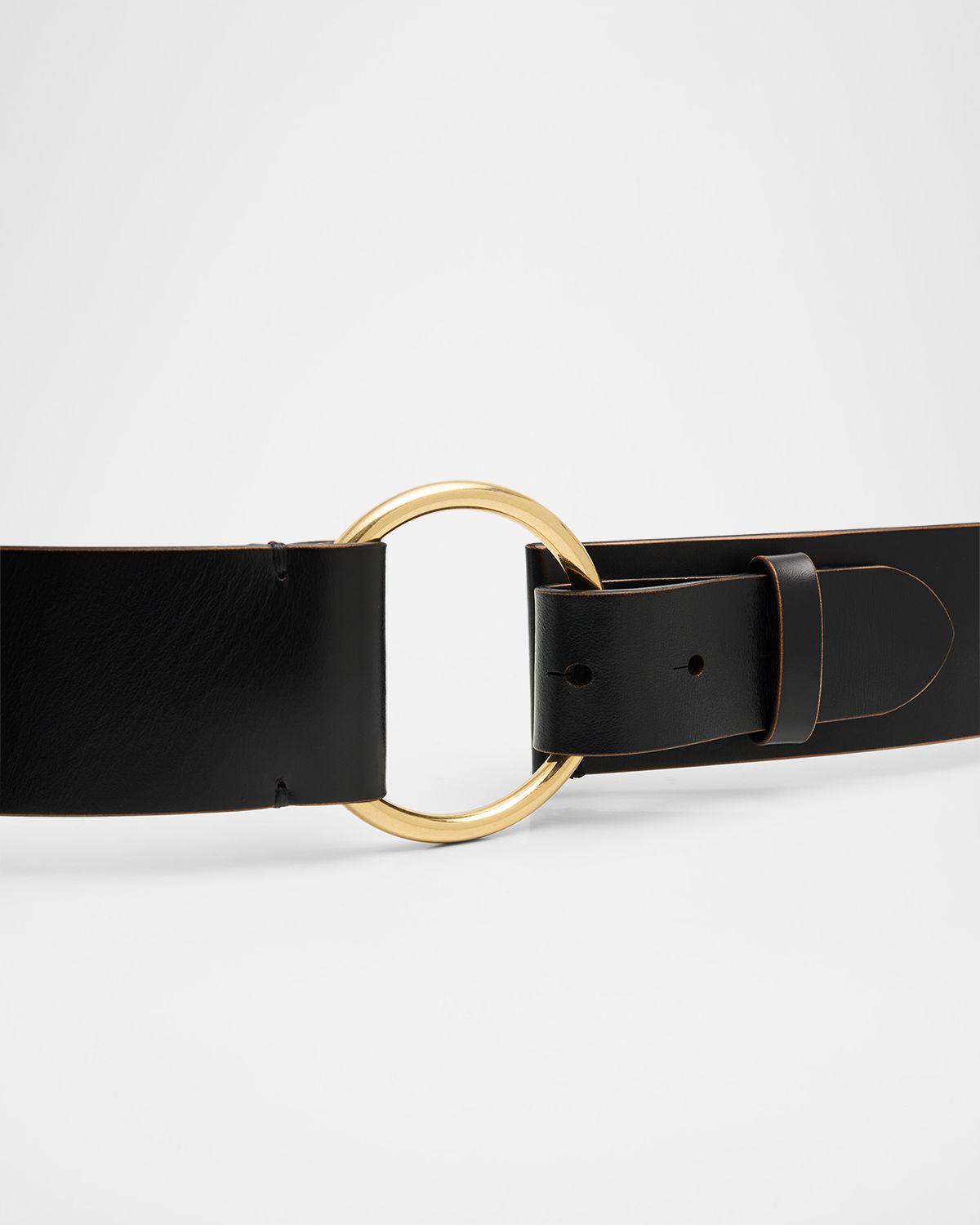 Chloe Leather O-Ring Belt