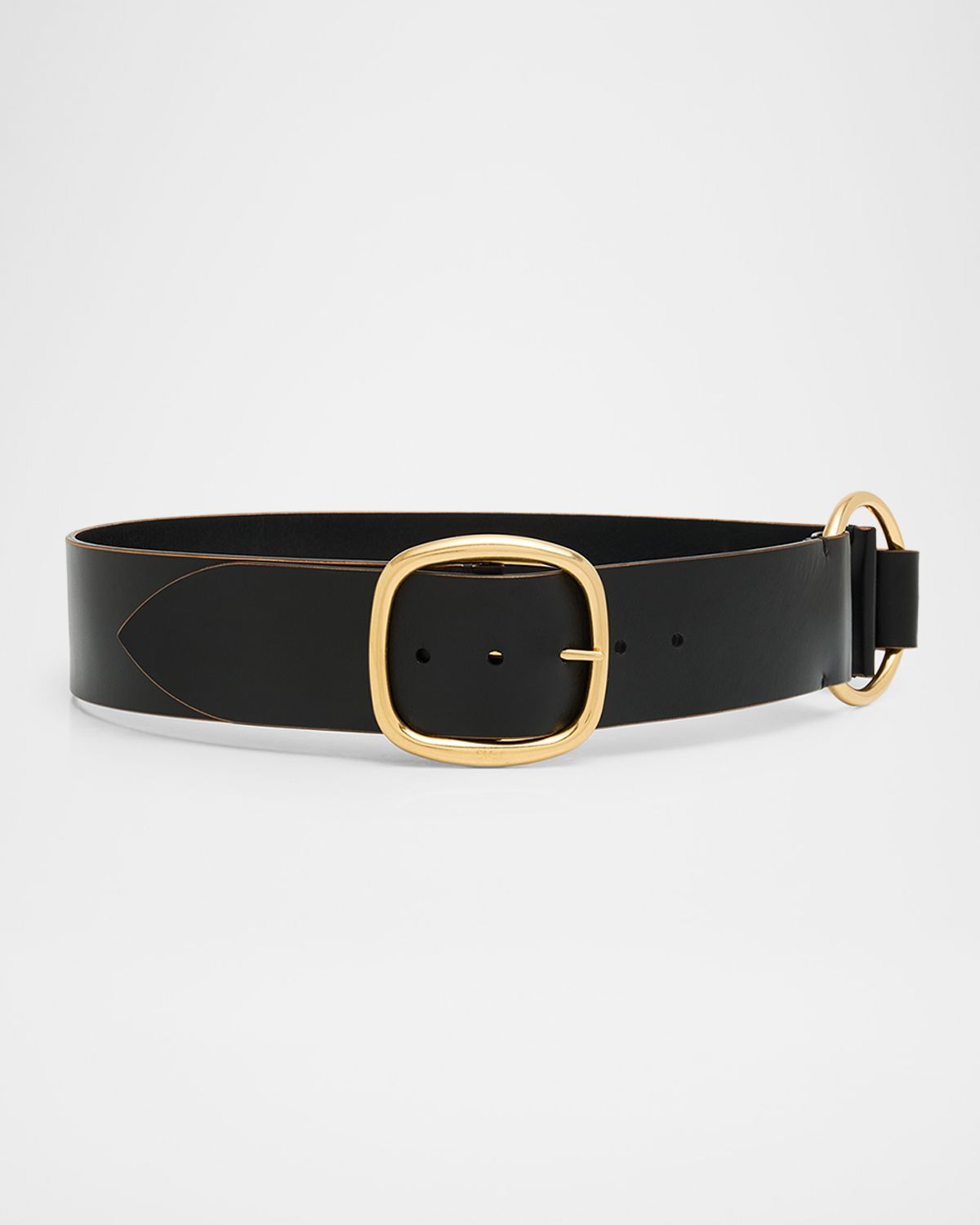 Chloe Leather O-Ring Belt