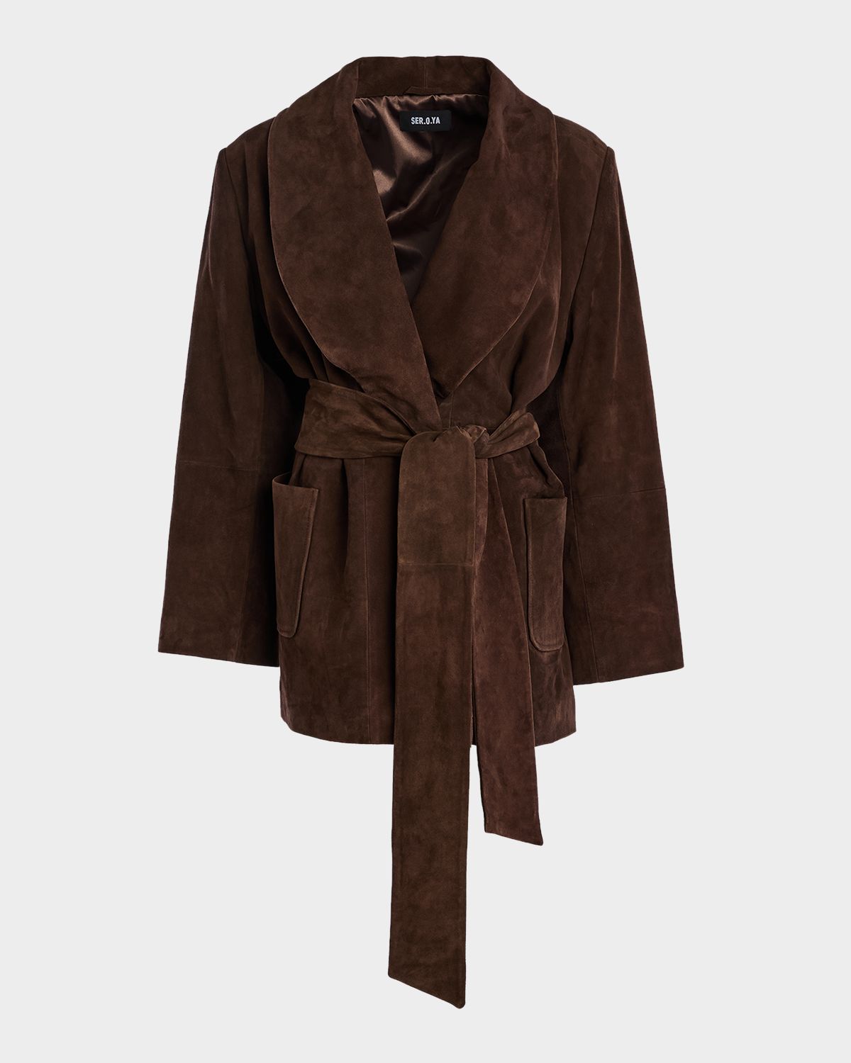 SEROYA Chandra Suede Wrap Jacket