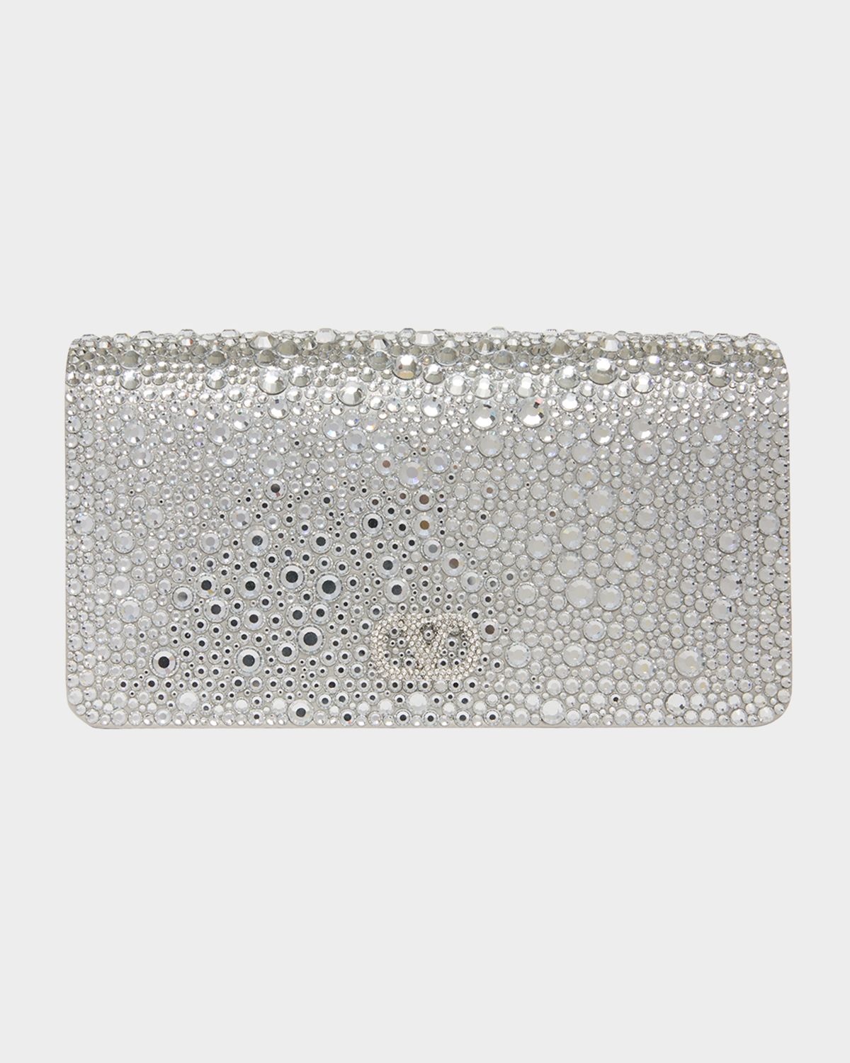 Valentino Garavani Crystal VLogo Clutch Bag