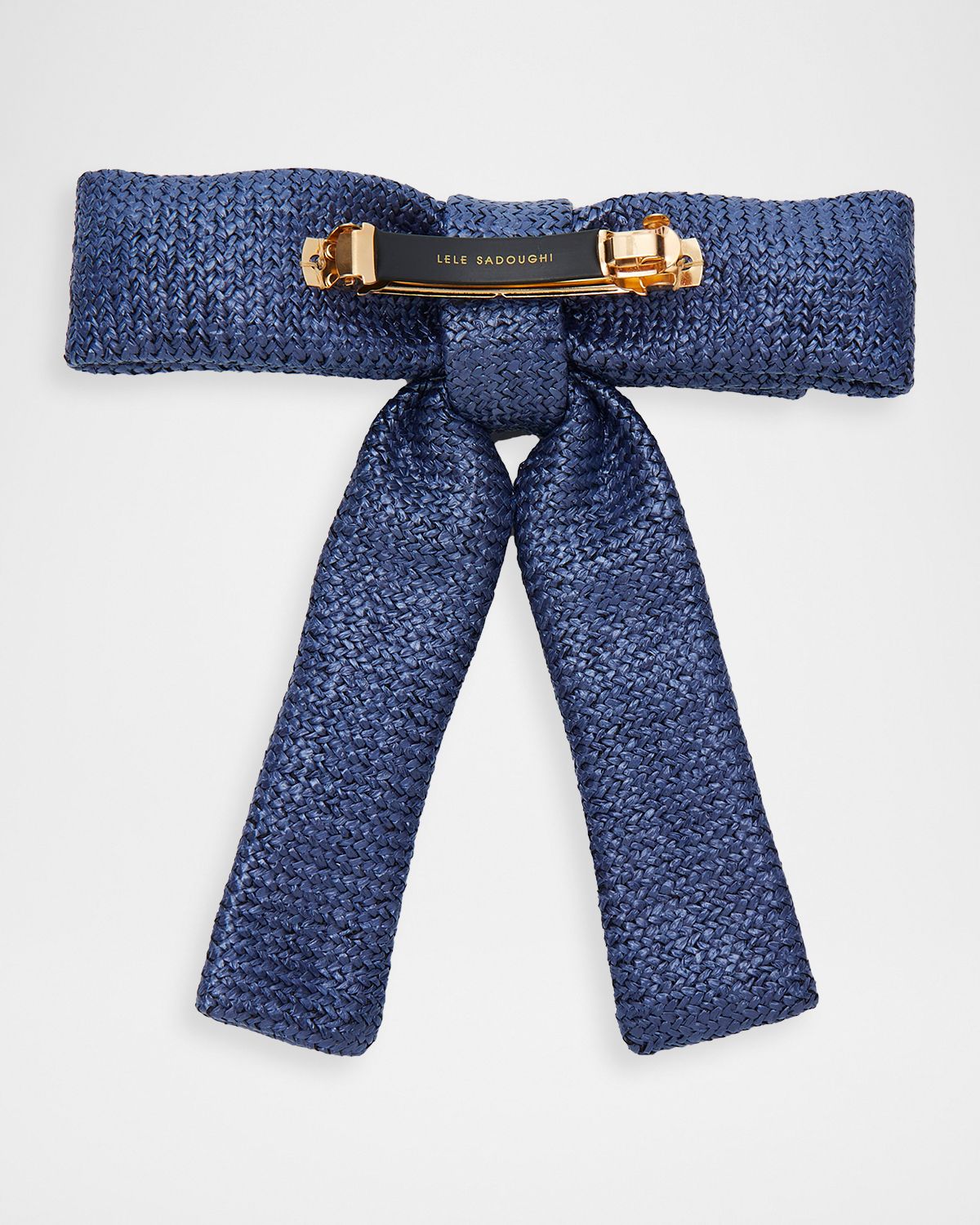 Lele Sadoughi Azure Antoinette Oasis Embellished Bow Barrette