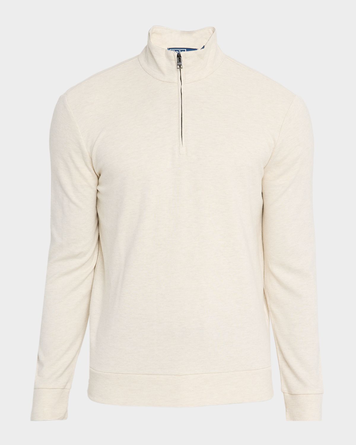 Polo Ralph Lauren Men 's Textured Double-Knit Quarter-Zip Sweater