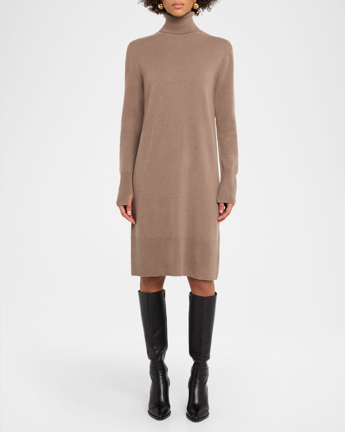 Joseph Turtleneck Cashmere Sweater Dress | Thumbnail 5