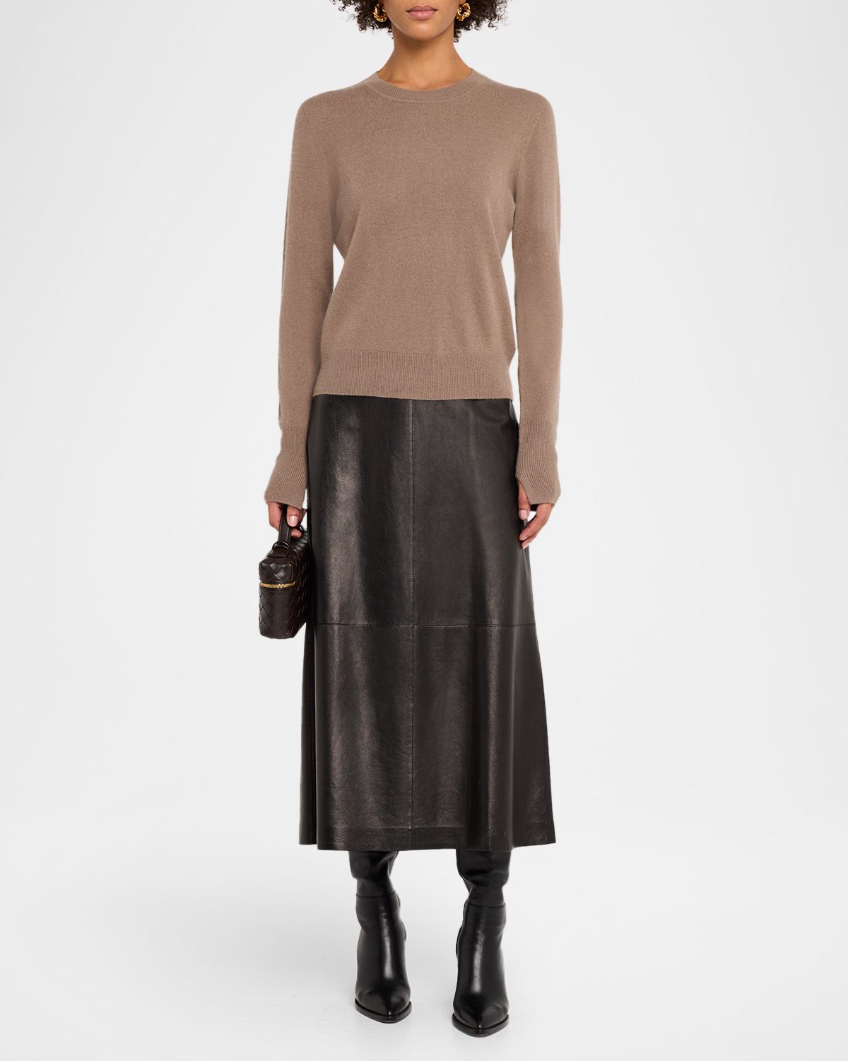 Joseph Crewneck Lightweight Cashmere Sweater | Thumbnail 5