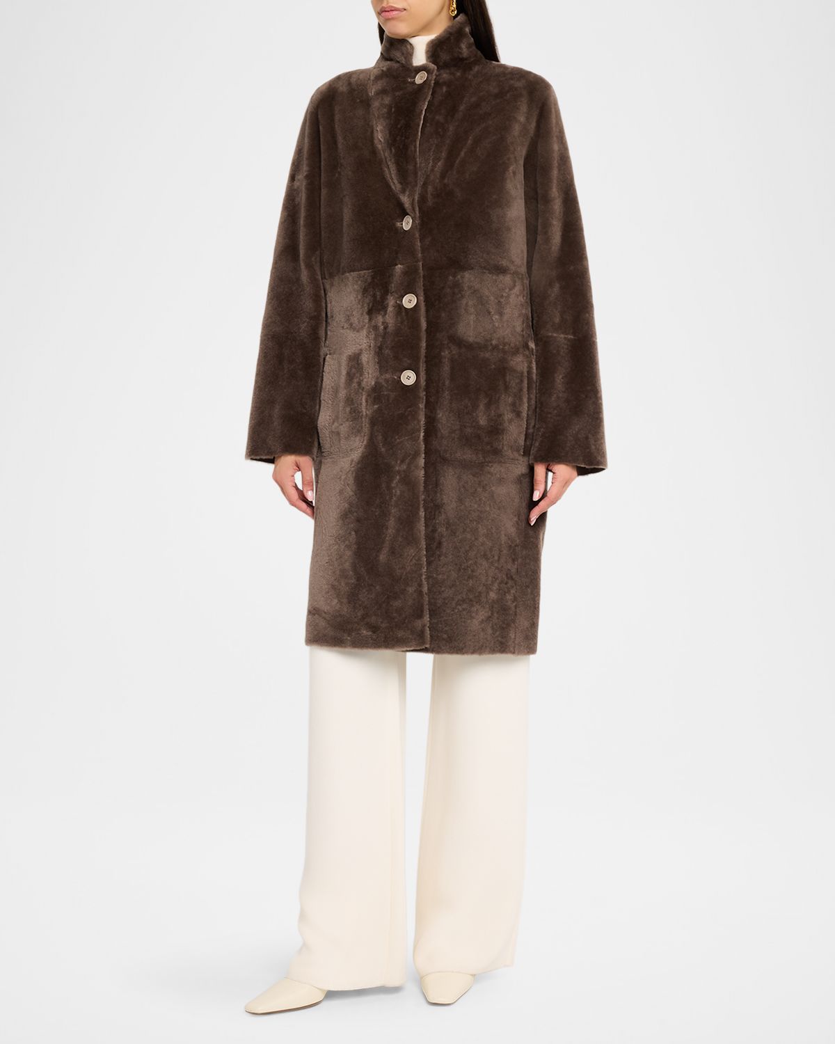 Joseph Britanny Reversible Shearling Coat | Thumbnail 5 Joseph Britanny Reversible Shearling Coat | Thumbnail 5