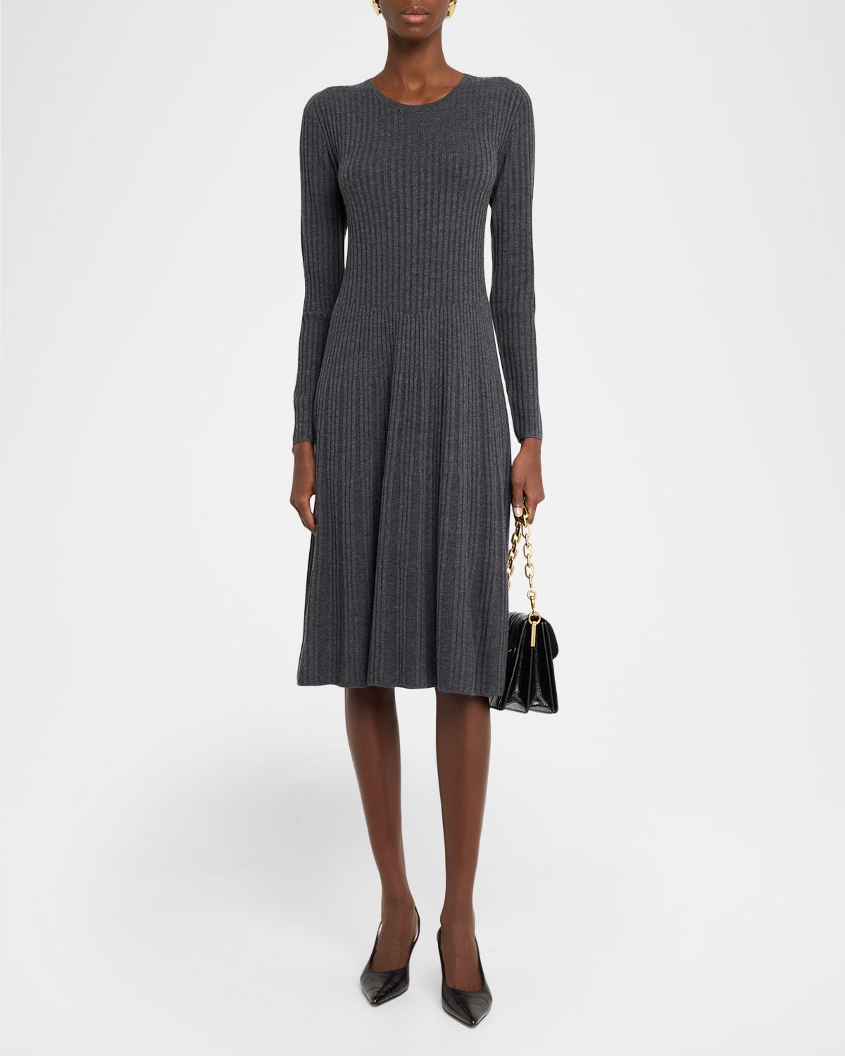 Joseph Rib Knit Merino Wool Dress | Thumbnail 5