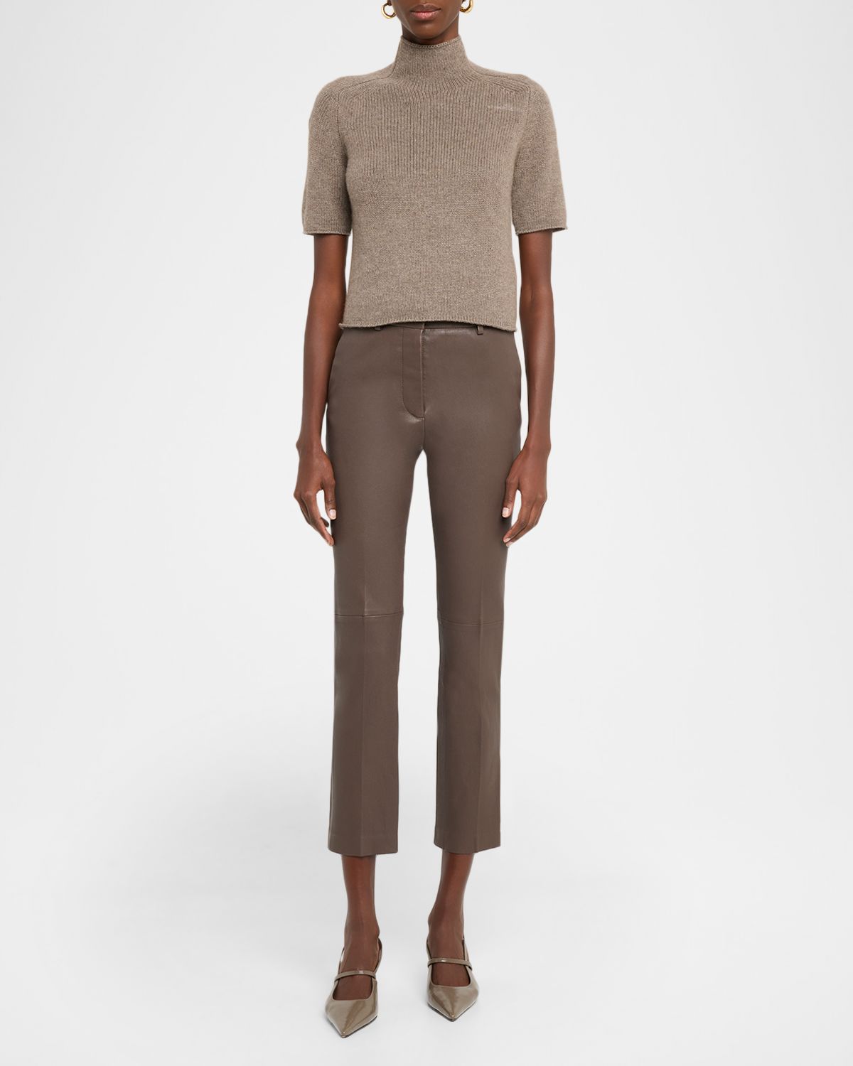 Joseph Coleman Cropped Leather Pants | Thumbnail 5 Joseph Coleman Cropped Leather Pants | Thumbnail 5